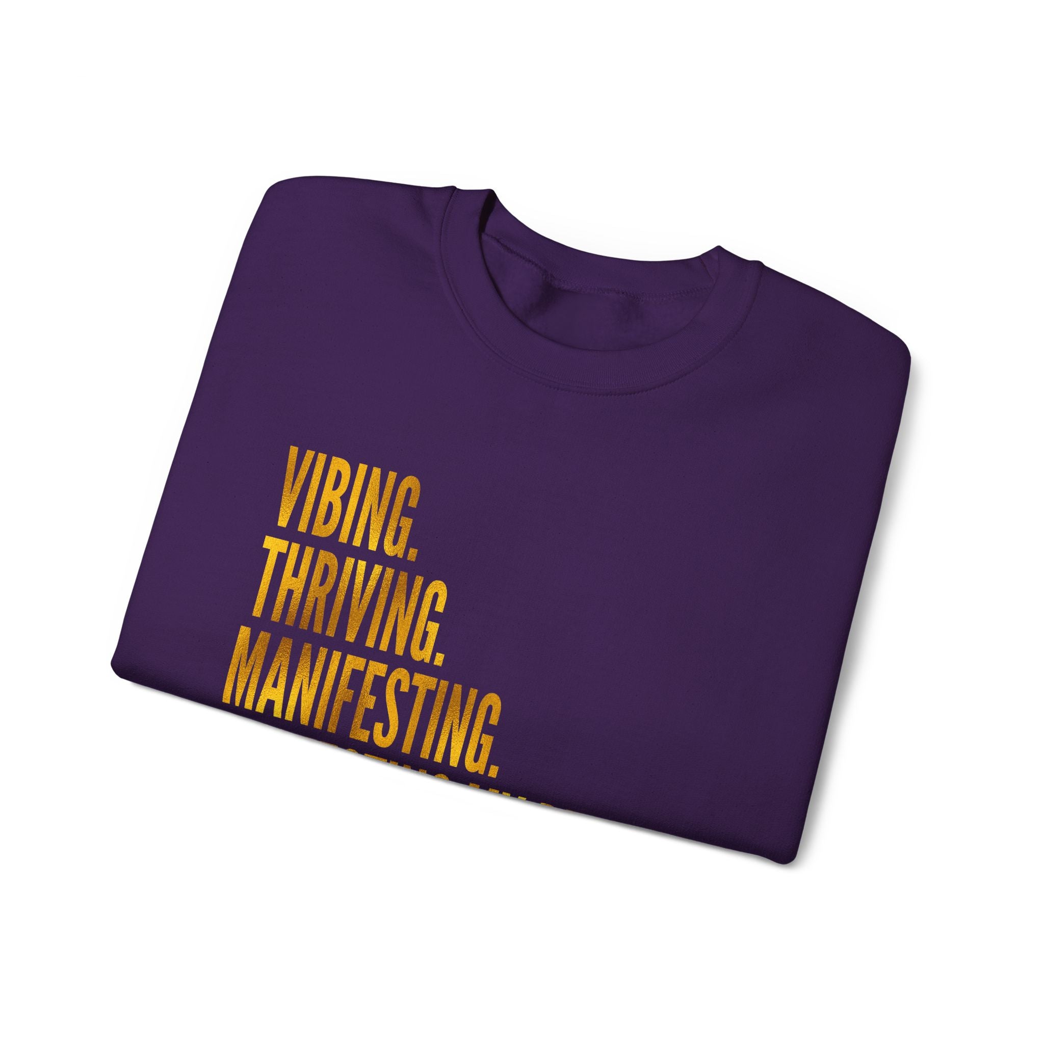 Affirmation Sweatshirt - Year 2025 Manifesting Goals Vibes Peace Destiny