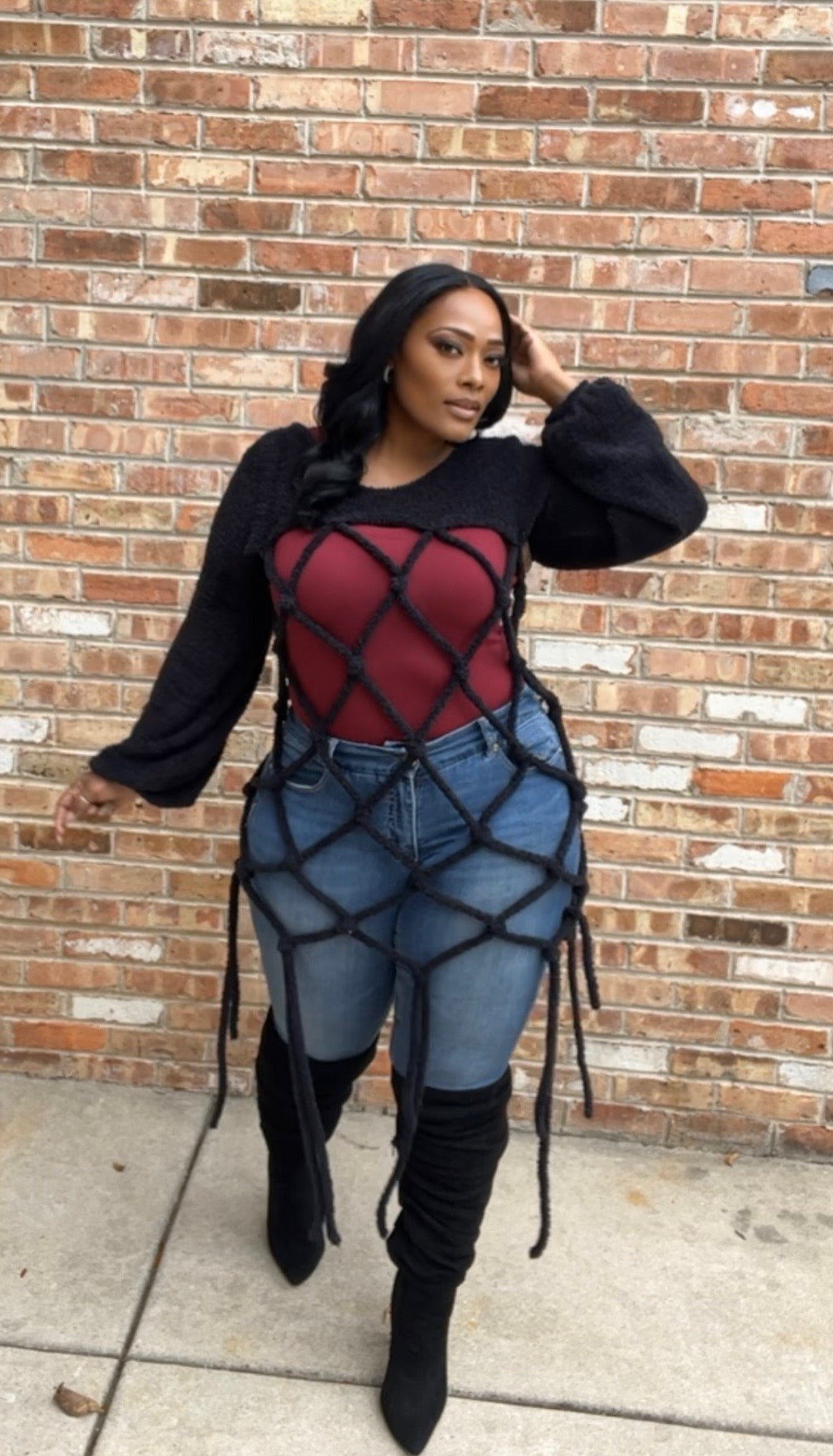 Hey Girl One-Size Sweater