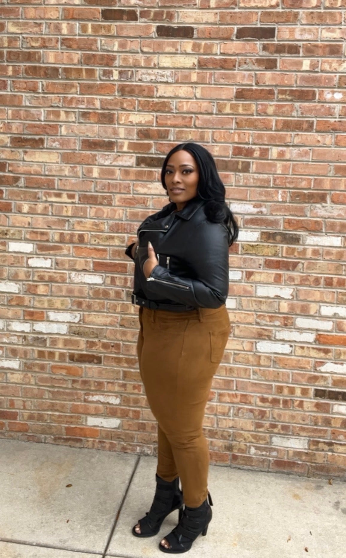 Biker Girl Plus-size Crop Jacket