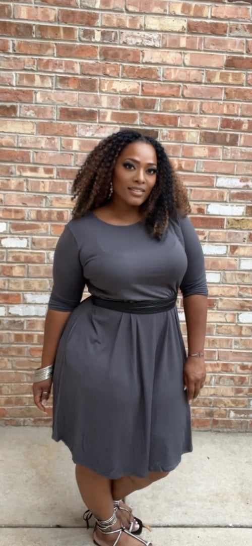 Ashley Side Pocket Plus-size dress