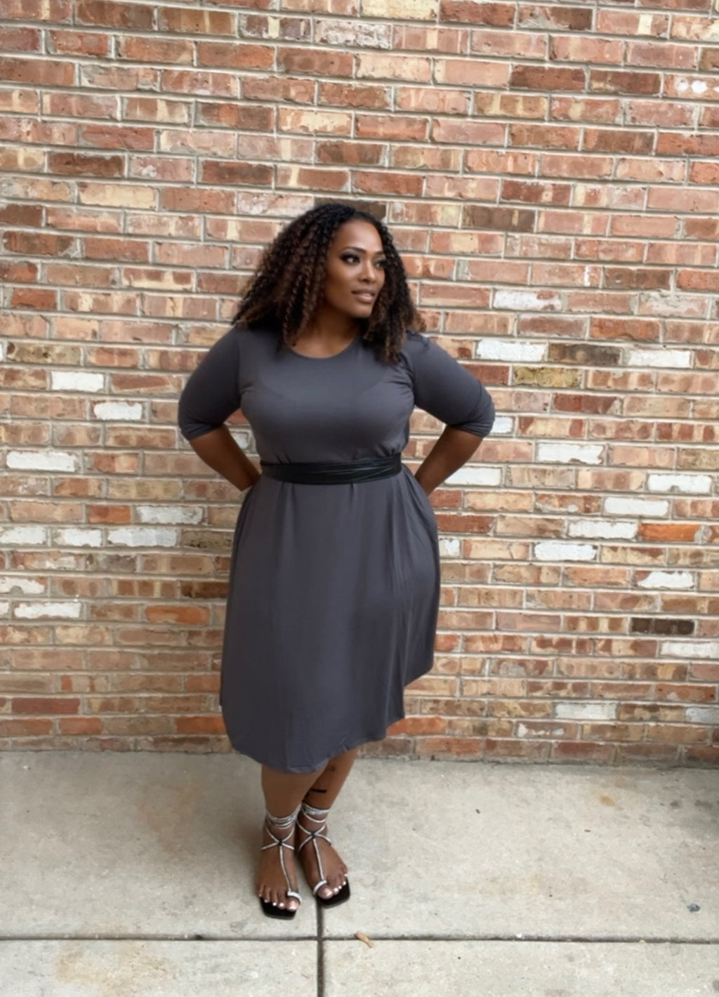 Ashley Side Pocket Plus-size dress