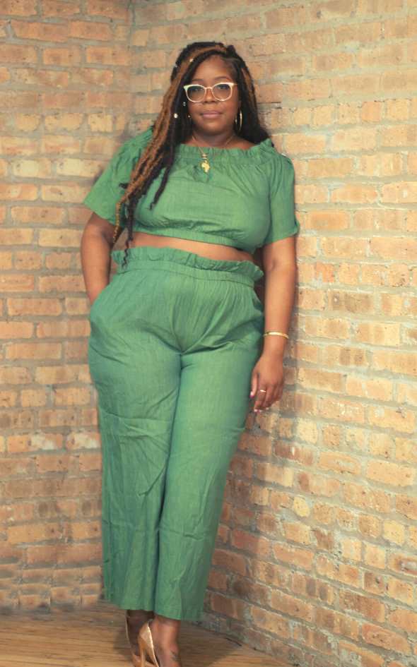 Green with Envy Two-Piece Suit